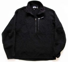 画像1: 00s USA製 patagoniaパタゴニア R2 Levitator Pullover POLARTEC フリース 黒 M (1)