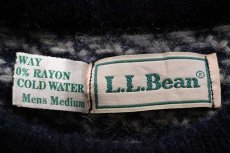 画像4: 90s ノルウェー製 L.L.Bean ノルウェージャン バーズアイ ウールニット セーター M (4)