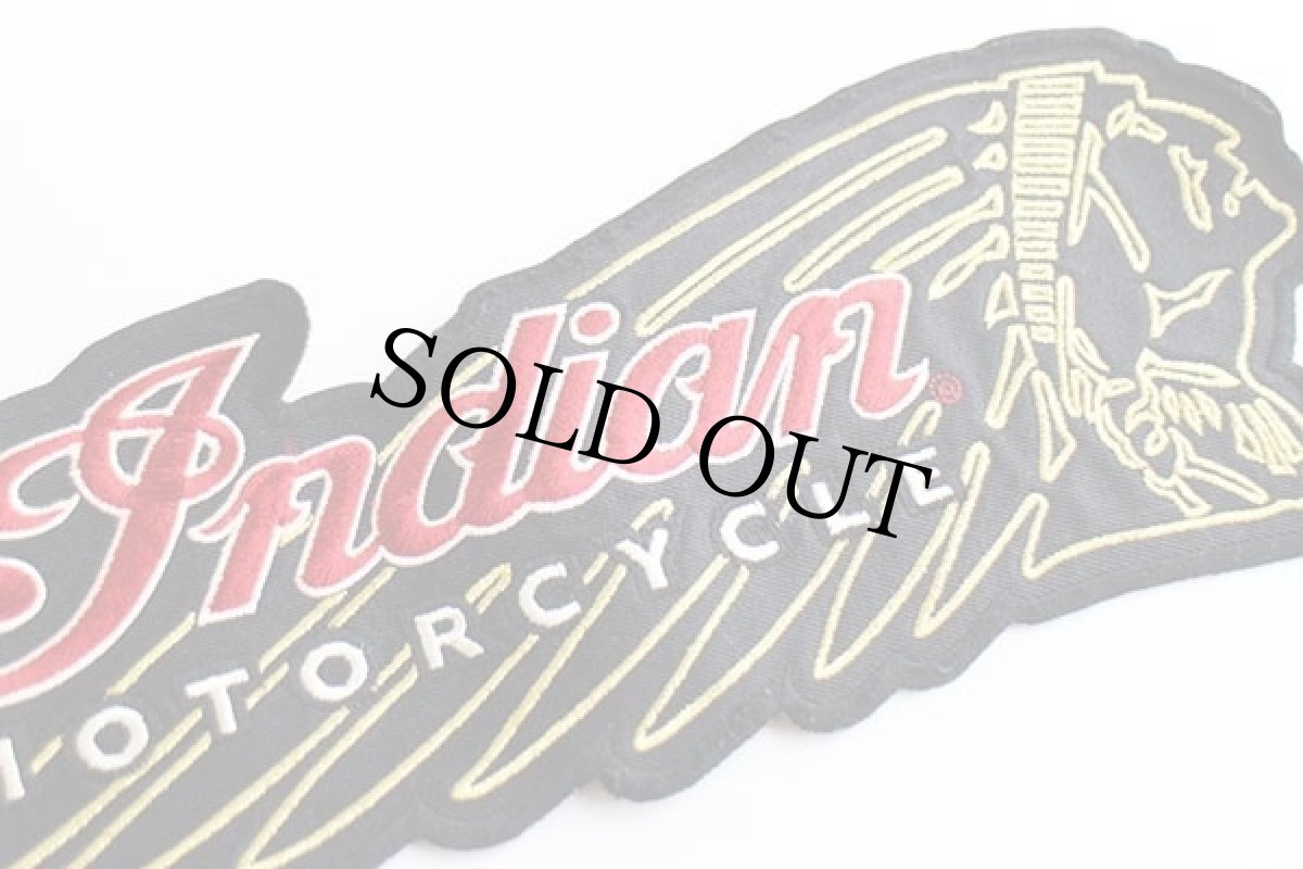 画像3: Indian MOTORCYCLE インディアン モーターサイクル ロゴ パッチ★ワッペン インディアンヘッド (3)