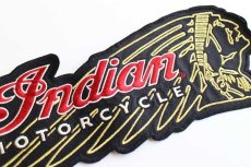 画像3: Indian MOTORCYCLE インディアン モーターサイクル ロゴ パッチ★ワッペン インディアンヘッド (3)