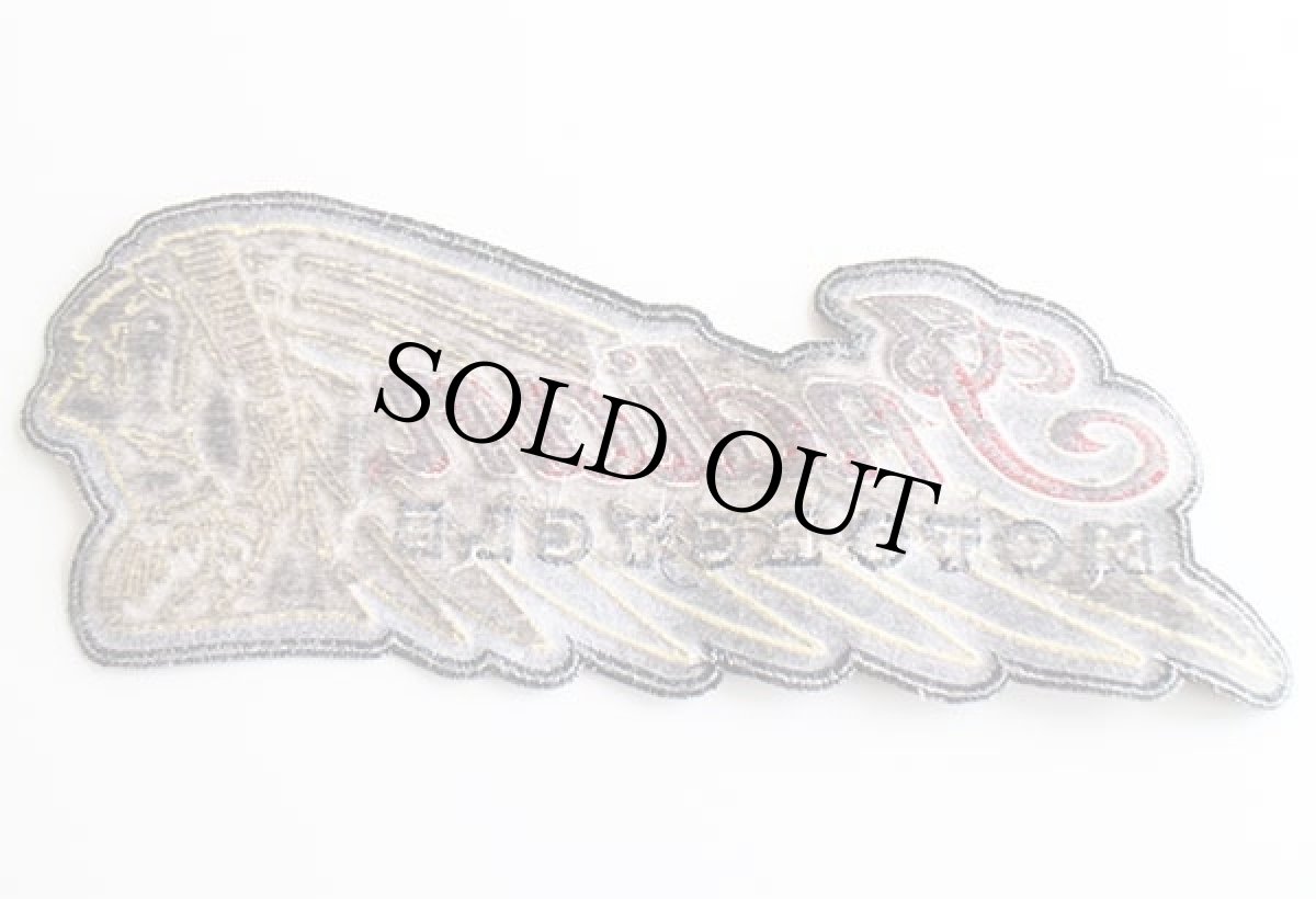 画像2: Indian MOTORCYCLE インディアン モーターサイクル ロゴ パッチ★ワッペン インディアンヘッド (2)