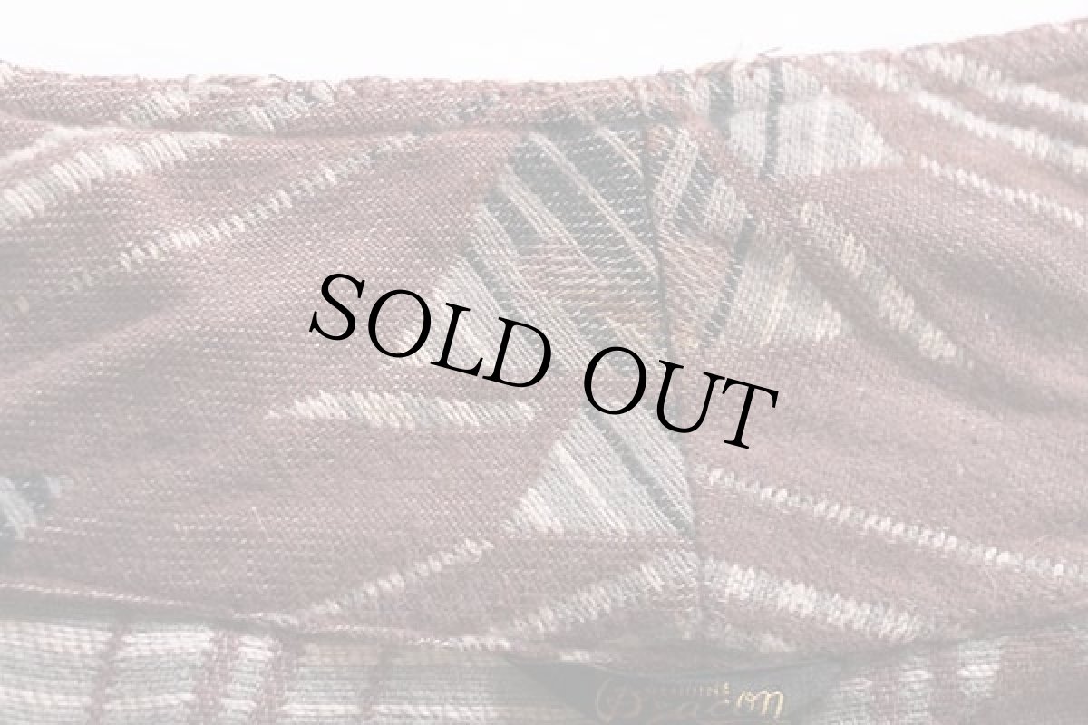 画像9: 40s Beaconビーコン 総柄 ショールカラー ブランケット ガウン (9)