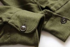 画像6: 50s 米軍 U.S.ARMY ウールシャツ オリーブグリーン S (6)