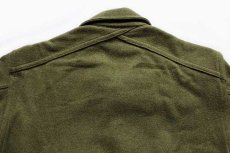 画像4: 50s 米軍 U.S.ARMY ウールシャツ オリーブグリーン S (4)
