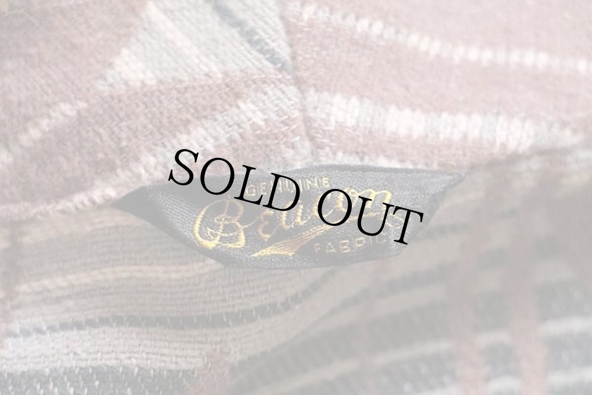 画像4: 40s Beaconビーコン 総柄 ショールカラー ブランケット ガウン (4)