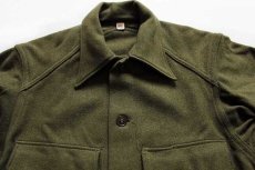 画像3: 50s 米軍 U.S.ARMY ウールシャツ オリーブグリーン S (3)