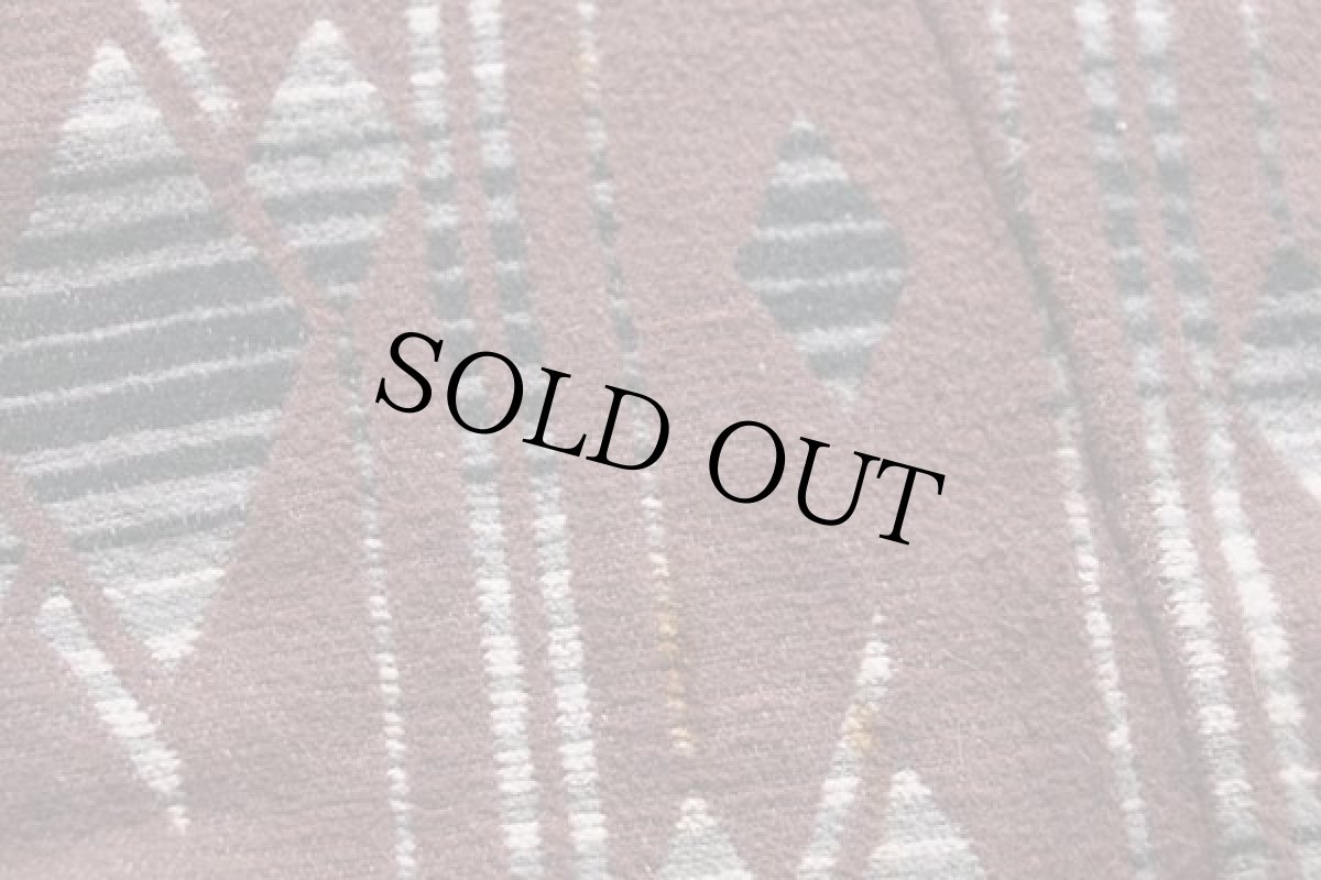 画像7: 40s Beaconビーコン 総柄 ショールカラー ブランケット ガウン (7)