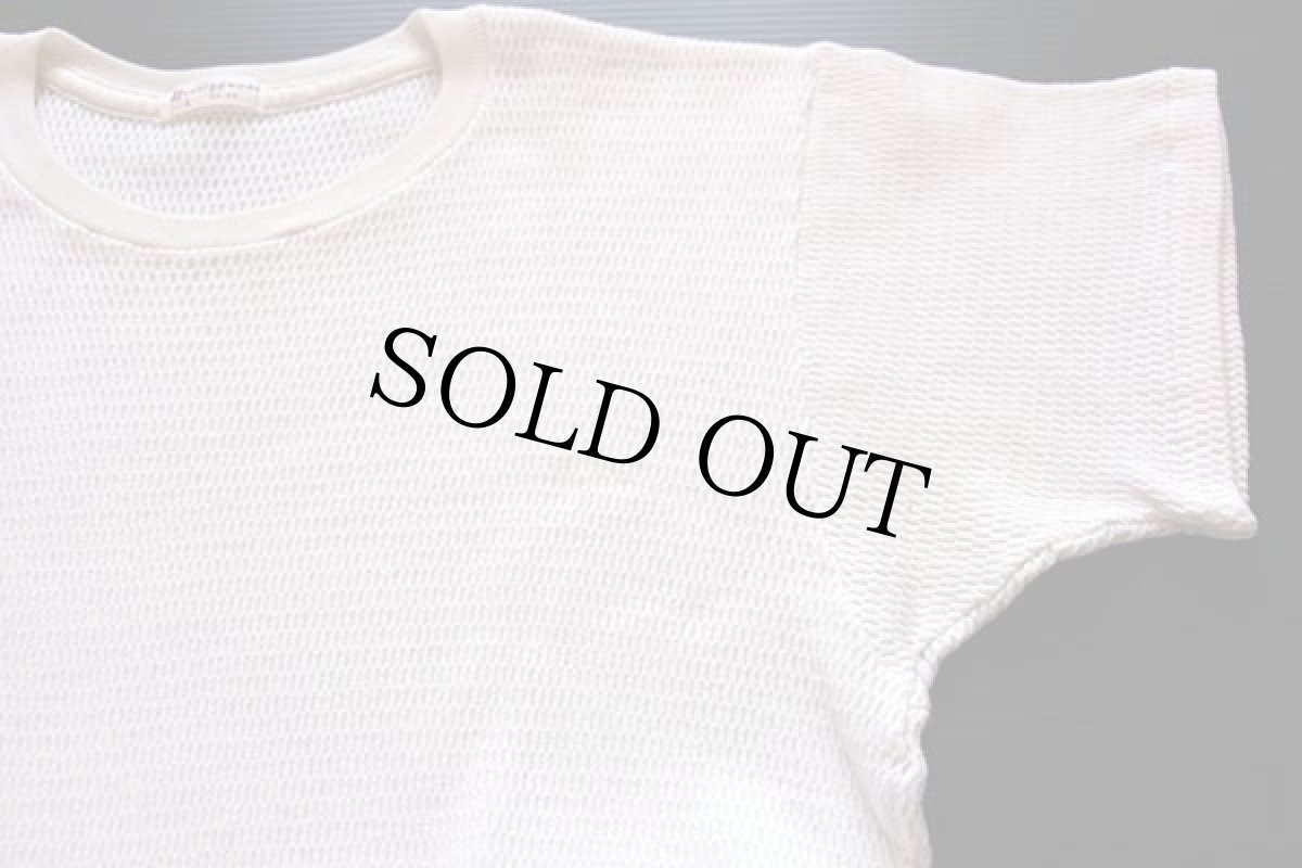 画像4: 70s Munsingwear コットン 半袖サーマルシャツ ナチュラル L (4)