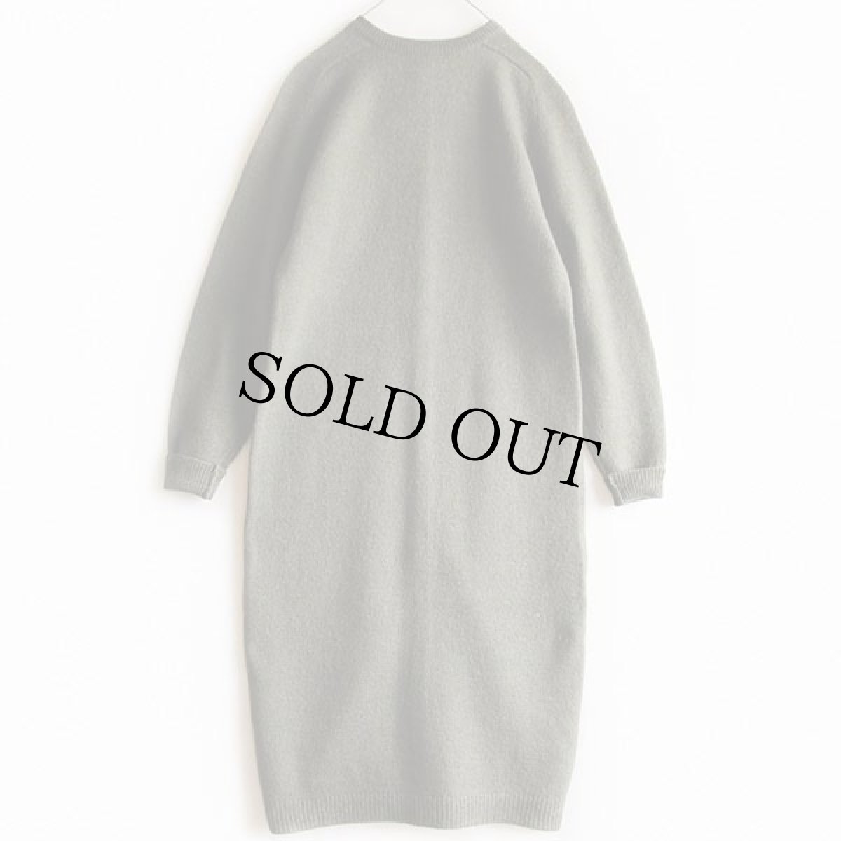 画像4: 70s The Villager ウールニット ワンピース グリーン (4)