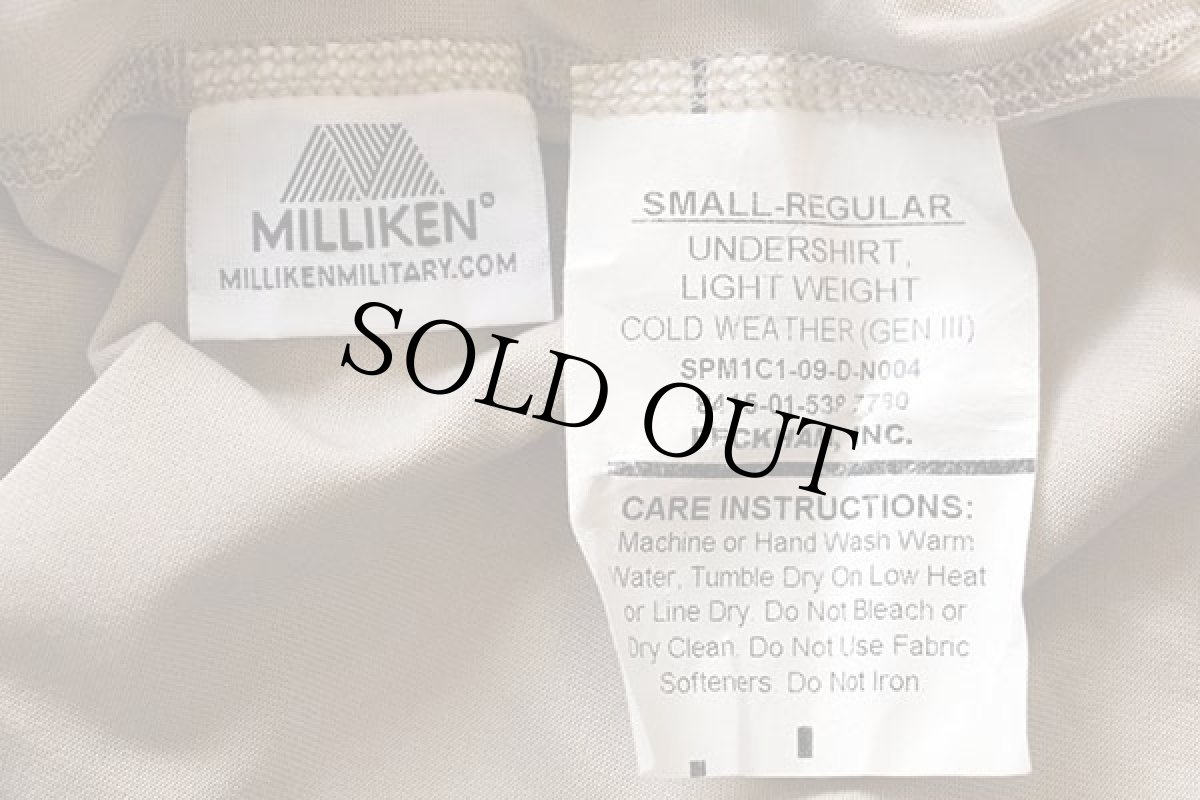 画像4: 00s 米軍 ECWCS GEN3 LEVEL1 アンダーシャツ タン S-R (4)