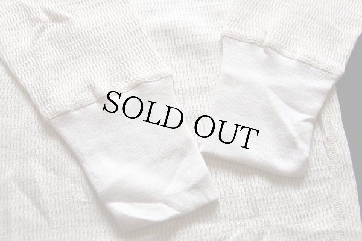 画像4: デッドストック★70s Sears サーマルシャツ ナチュラル M (4)