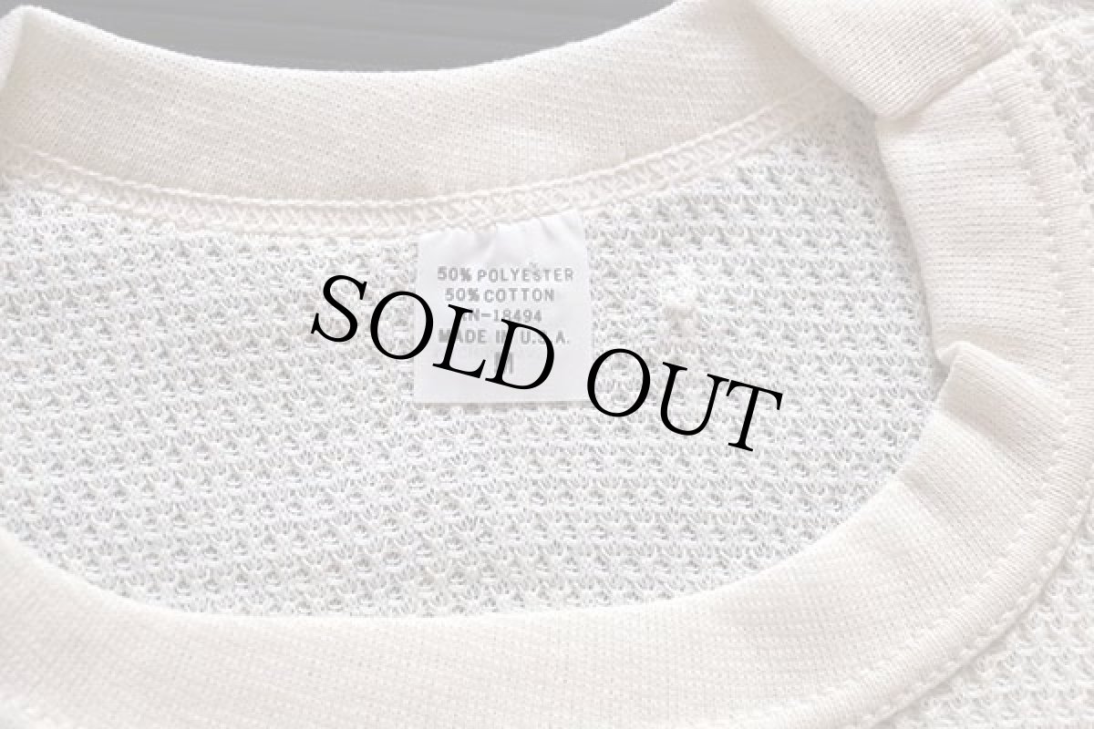 画像3: デッドストック★80s USA製 Miller サーマルシャツ ナチュラル M (3)