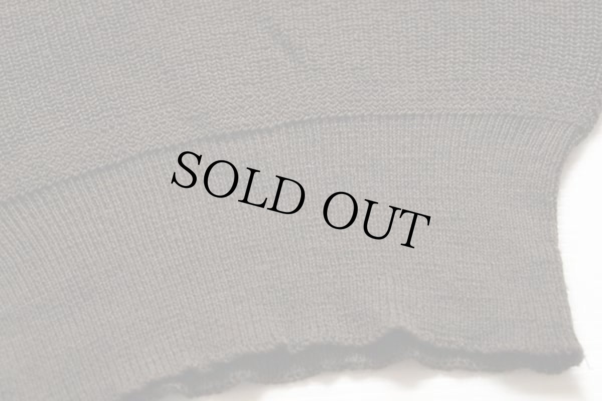 画像5: デッドストック★40s 米軍 U.S.ARMY 5ボタン ハイネック ウールニット セーター オリーブドラブ S (5)