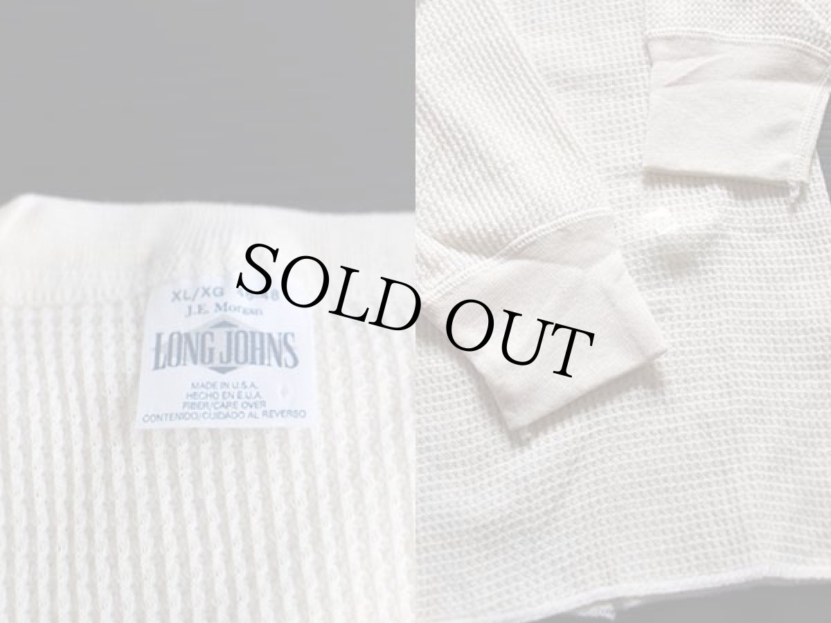 画像3: デッドストック★90s USA製 J.E.MORGAN サーマルシャツ ナチュラル XL (3)