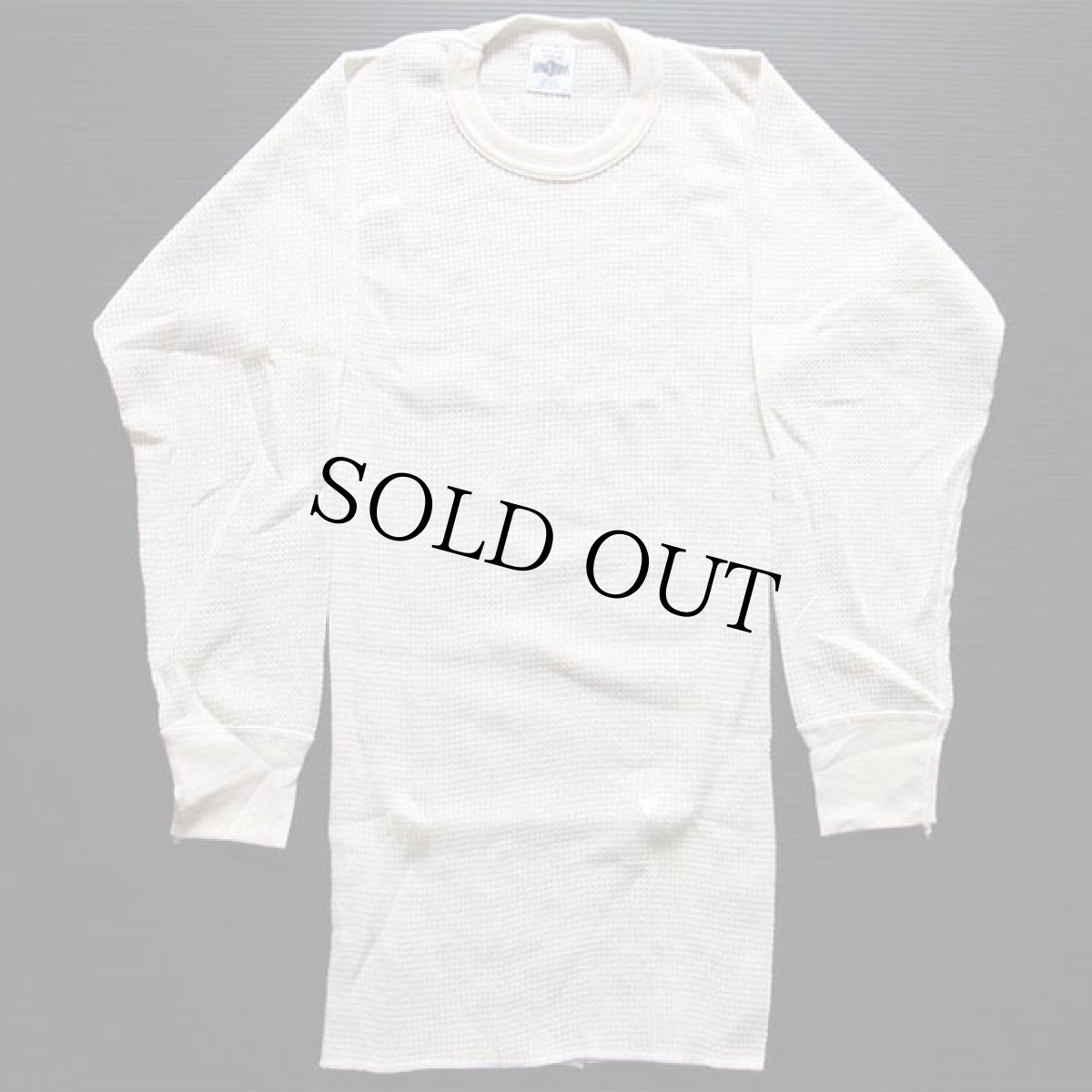 画像2: デッドストック★90s USA製 J.E.MORGAN サーマルシャツ ナチュラル XL (2)