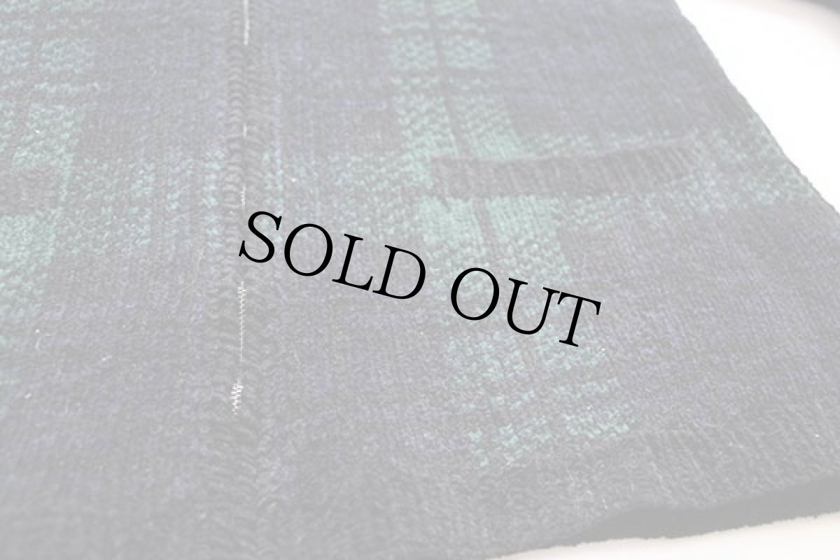 画像5: 00s LAUREN ラルフローレン タータンチェック ハイネック コットン ハンドニット フルジップ セーター S (5)