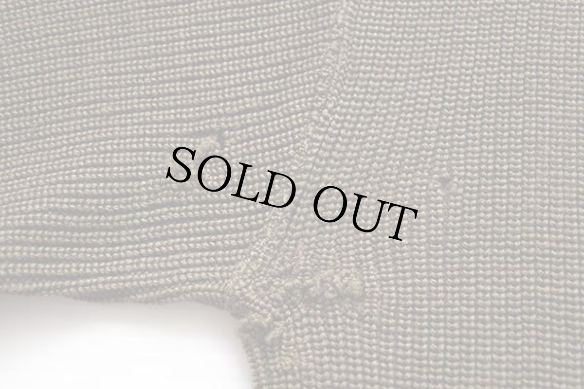 画像7: 40s 米軍 USAAF A-1 Vネック ウールニット セーター オリーブドラブ (7)