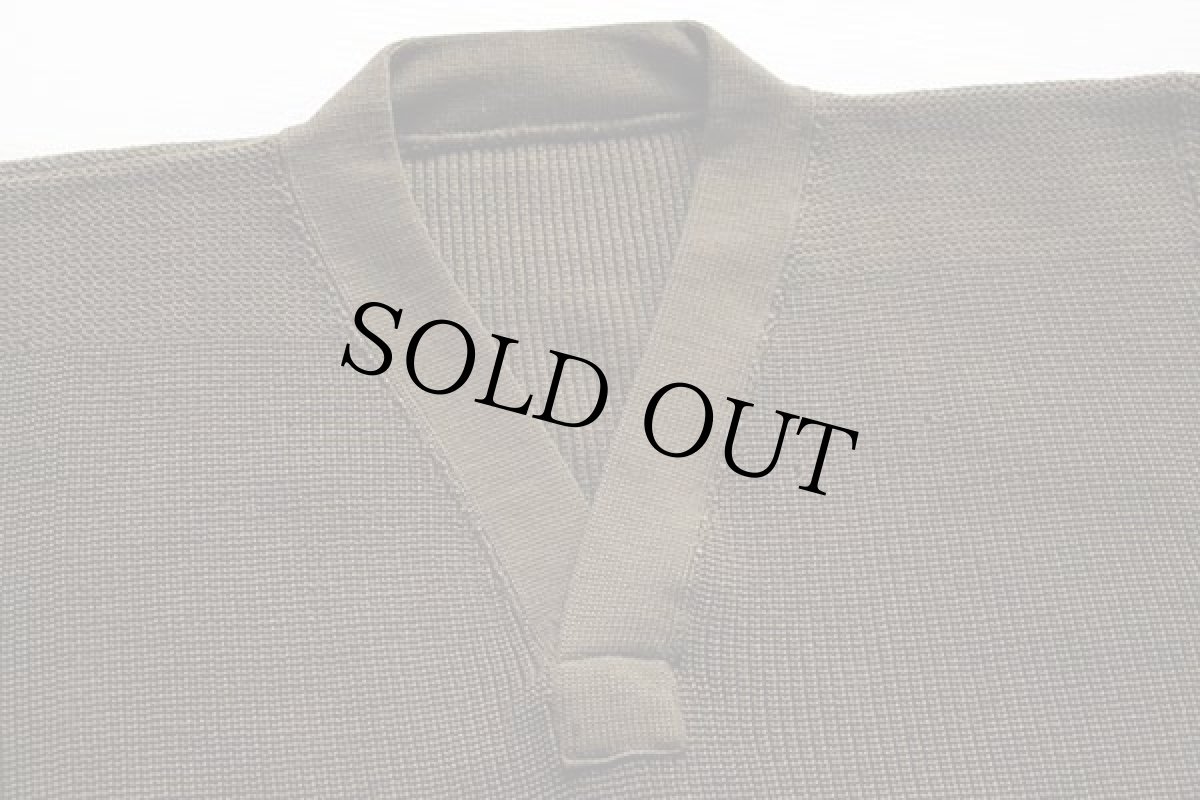 画像3: 40s 米軍 USAAF A-1 Vネック ウールニット セーター オリーブドラブ (3)