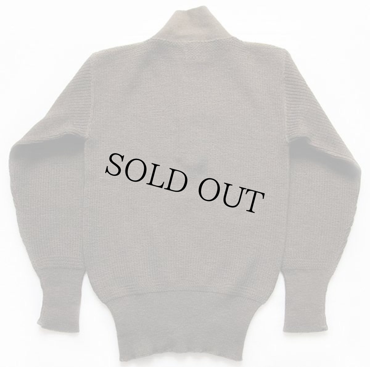 画像2: デッドストック★40s 米軍 U.S.ARMY 5ボタン ハイネック ウールニット セーター オリーブドラブ S (2)