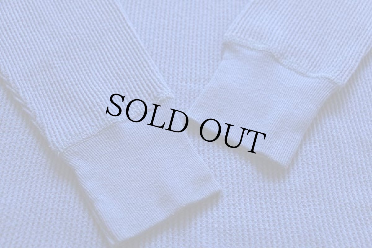 画像4: 90s USA製 NORTHWEST TERRITORY ヘンリーネック サーマルシャツ 青 XL (4)