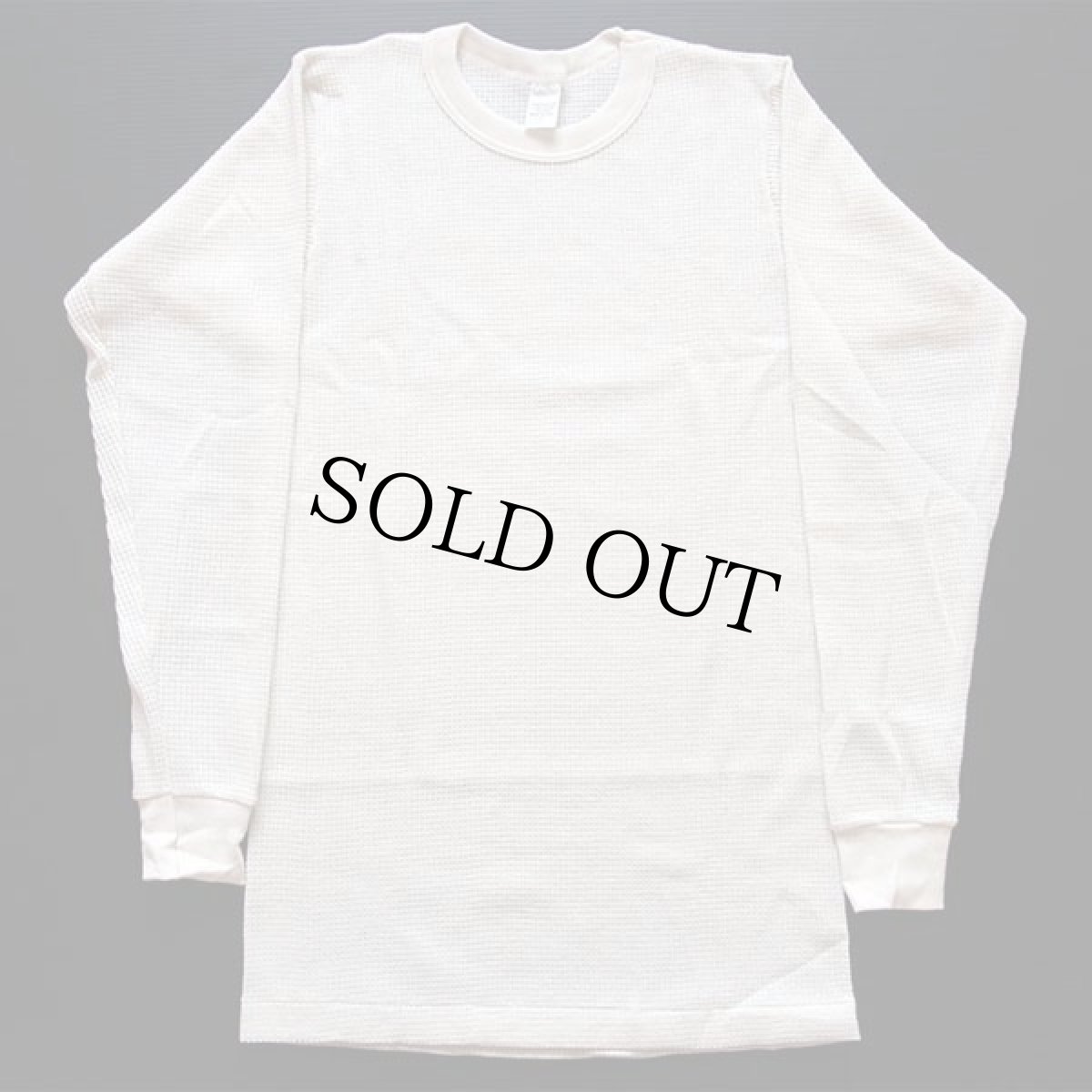 画像2: デッドストック★80s USA製 Miller サーマルシャツ ナチュラル L (2)