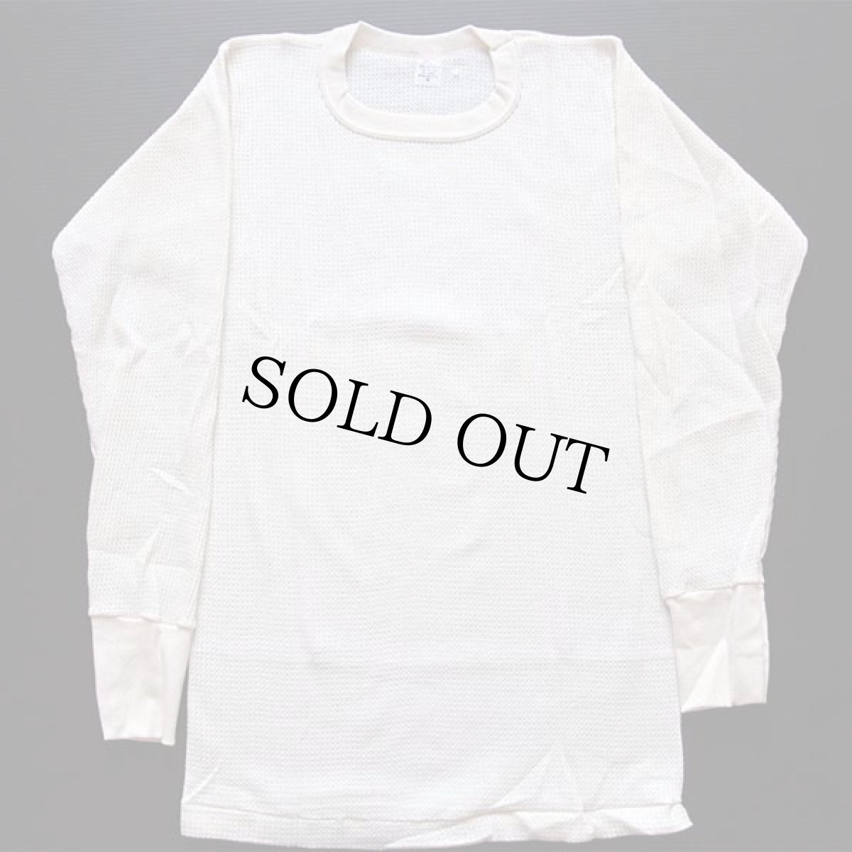 画像2: デッドストック★80s USA製 Miller サーマルシャツ ナチュラル M (2)