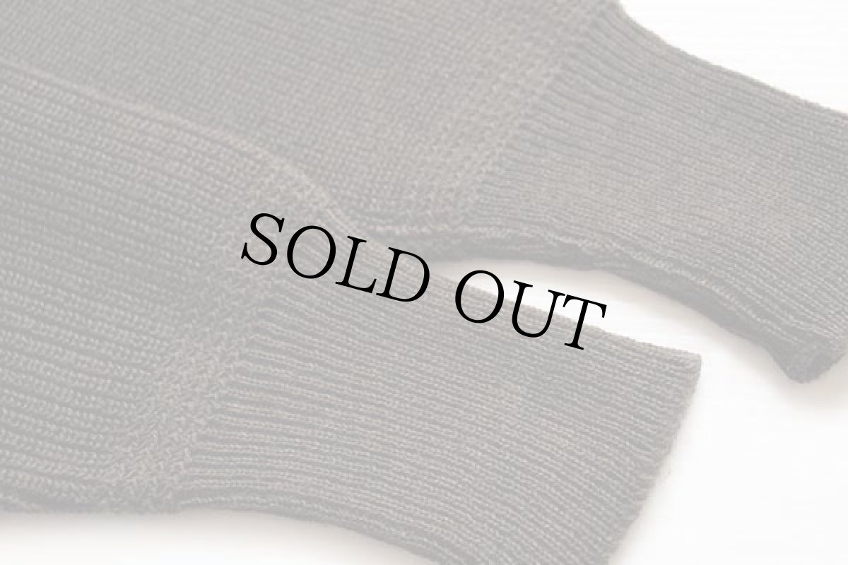 画像6: デッドストック★40s 米軍 U.S.ARMY 5ボタン ハイネック ウールニット セーター オリーブドラブ S (6)