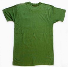 画像3: 70s UNKNOWN 無地 コットン ポケットTシャツ 緑 (3)