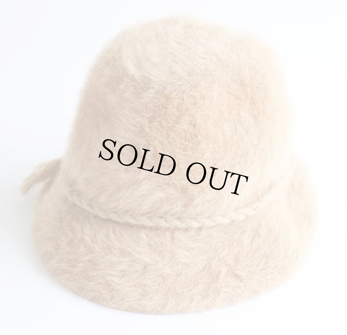 画像2: ビンテージ 英国製 KANGOLカンゴール ファーハット ピンクベージュ (2)