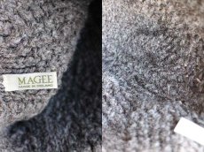 画像3: 90s アイルランド製 MAGEE ケーブル編み ウール ニットキャップ ブラウン★フィッシャーマン (3)