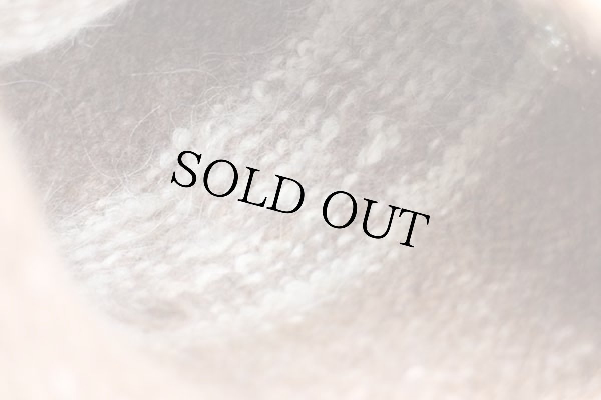 画像4: UNKNOWN フォークロア柄 耳当て付き アルパカ ニットキャップ 茶 (4)