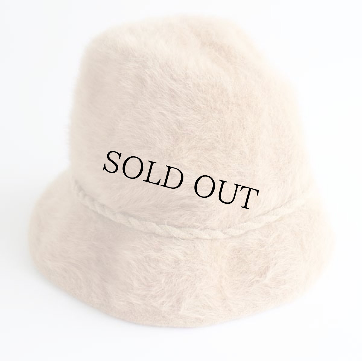 画像3: ビンテージ 英国製 KANGOLカンゴール ファーハット ピンクベージュ (3)