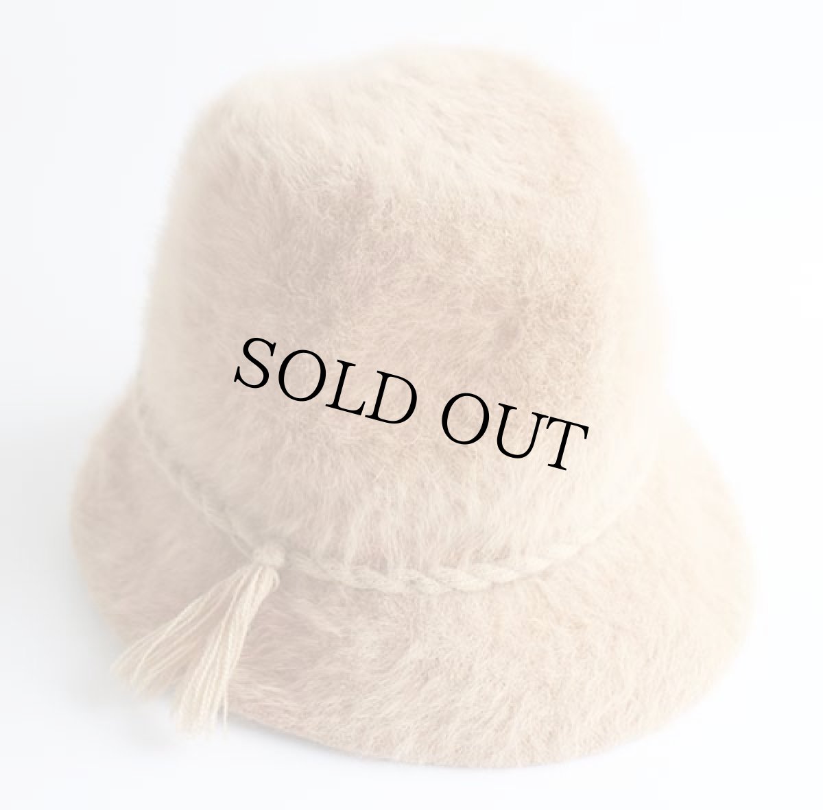 画像1: ビンテージ 英国製 KANGOLカンゴール ファーハット ピンクベージュ (1)