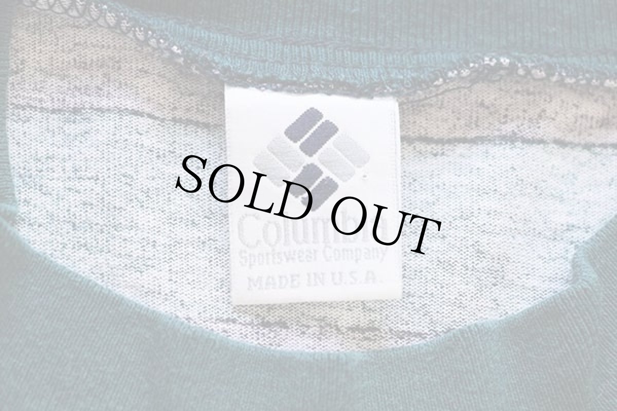 画像5: 90s USA製 Columbiaコロンビア ランダムボーダー コットン 長袖Tシャツ (5)