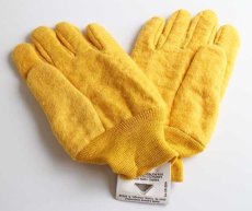 画像3: デッドストック★90s USA製 WELLS LAMONT RUBBERIZED コットン ワークグローブ 黄★手袋 (3)