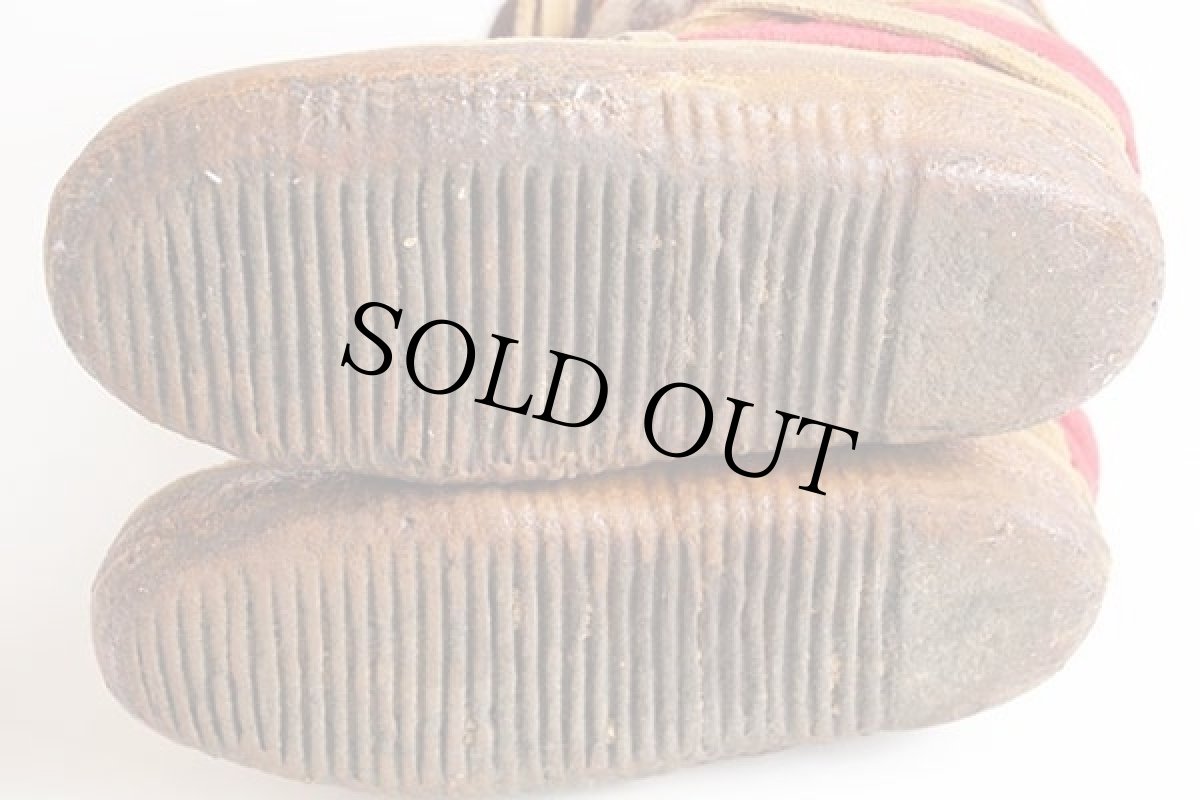 画像9: USA製 STEGER MUKLUKS Terra ネイティブ柄 ブランケット スエードレザー スノーブーツ (9)