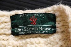 画像4: 英国製 The Scotch House ケーブル編み ウールニット カーディガン ナチュラル★フィッシャーマン (4)