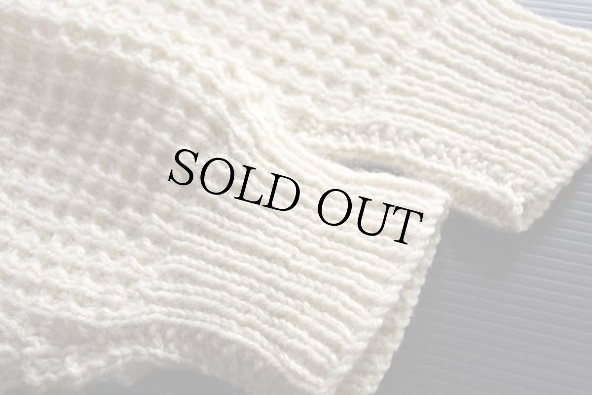 画像6: アイルランド製 Bunratty タートルネック ケーブル編み ウールニット カーディガン ナチュラル★フィッシャーマン (6)