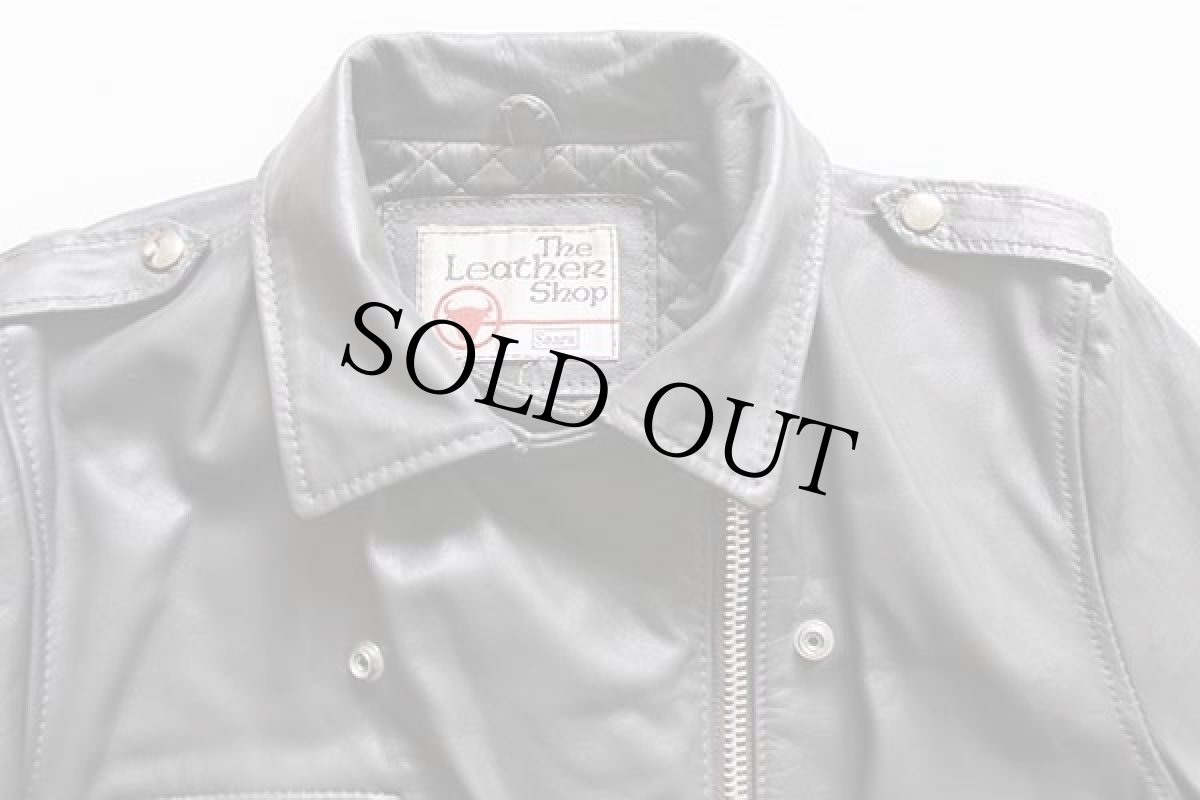 画像3: 70s Sears キルティングライナー ダブルライダース レザージャケット グレー 14 (3)