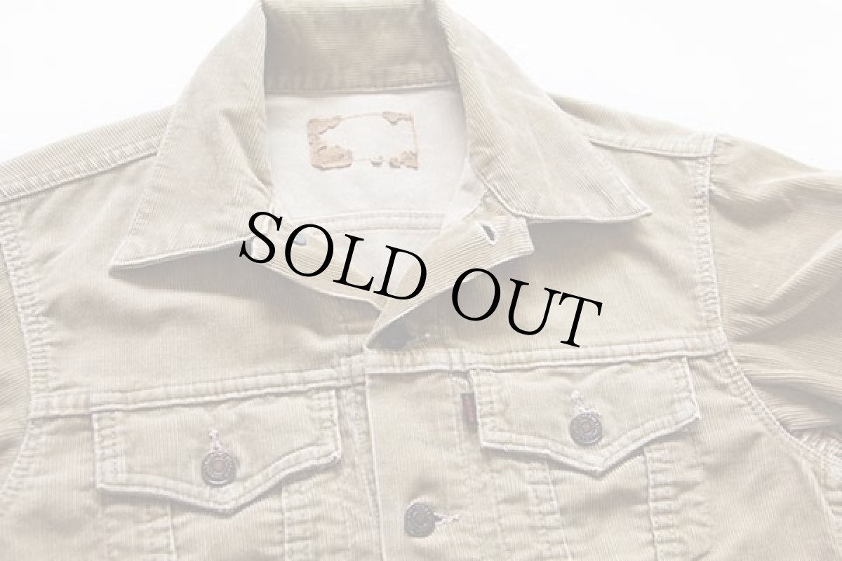 画像3: 70s Levi'sリーバイス 70505 コーデュロイジャケット ベージュ 34 (3)