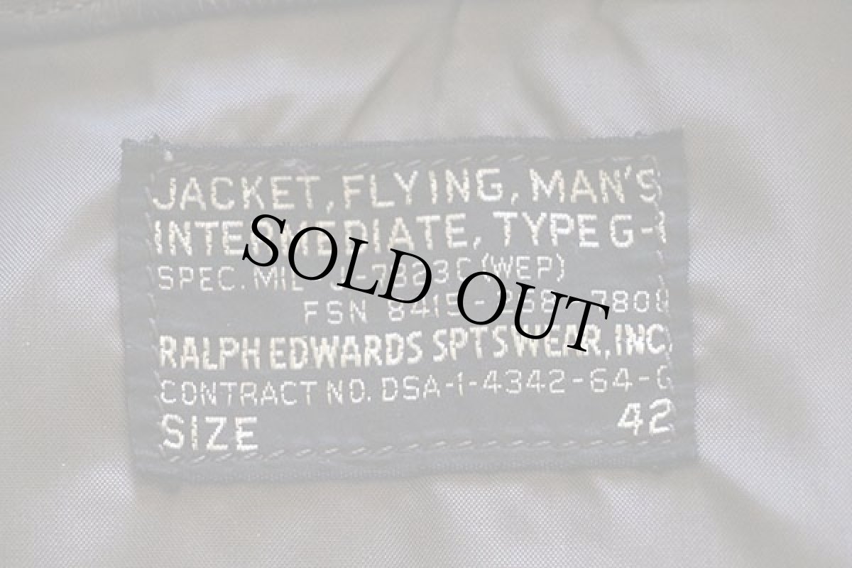 画像3: 60s 米軍 U.S.NAVY G-1 フライト レザージャケット 42 (3)