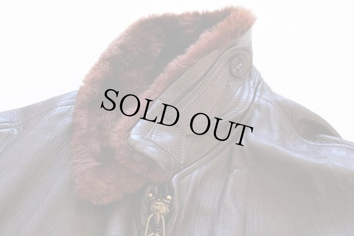 画像4: 60s 米軍 U.S.NAVY G-1 フライト レザージャケット 42 (4)