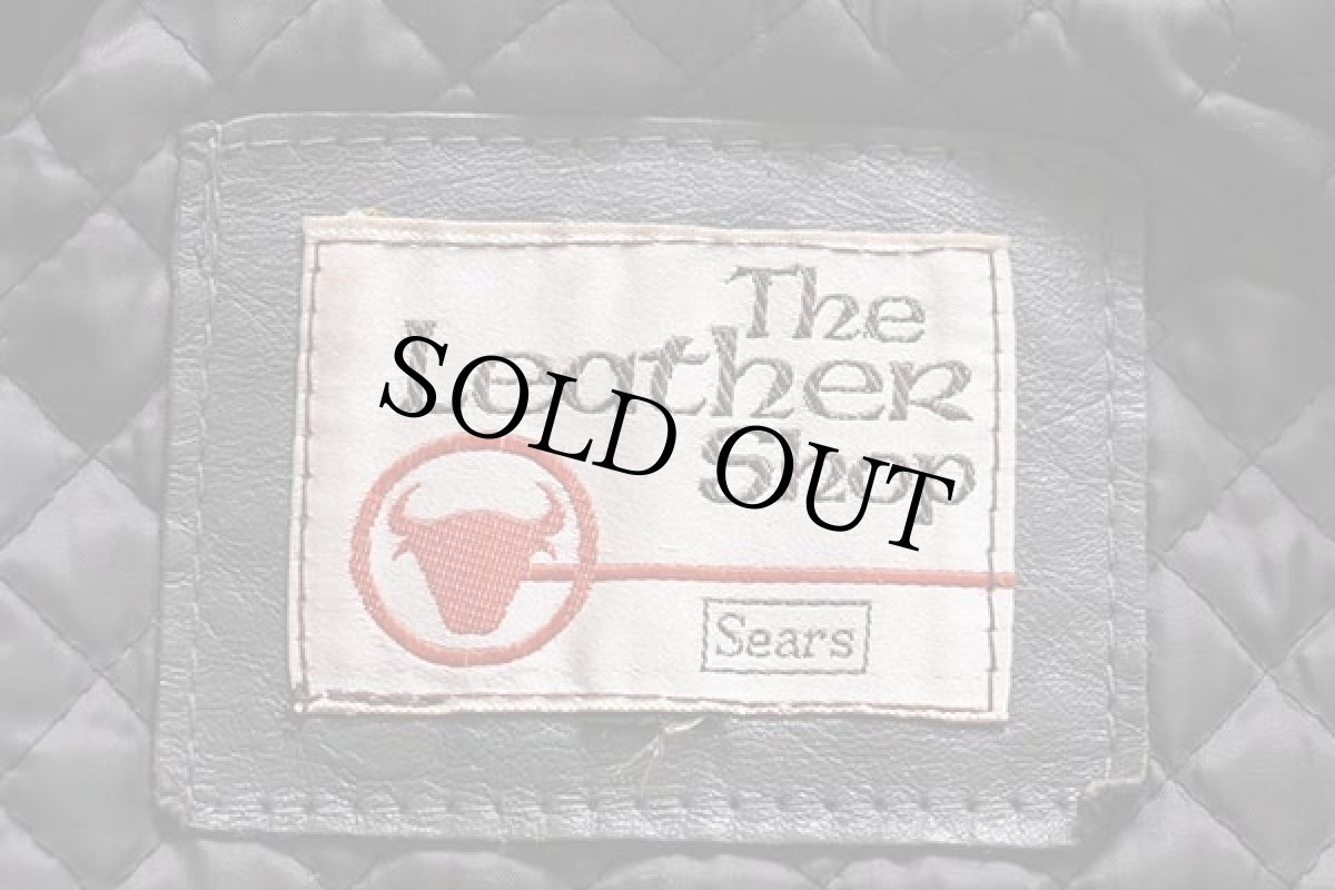 画像4: 70s Sears キルティングライナー ダブルライダース レザージャケット グレー 14 (4)