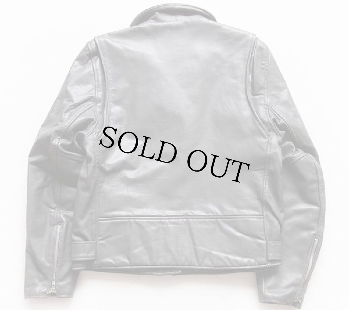 画像2: 70s Sears キルティングライナー ダブルライダース レザージャケット グレー 14 (2)