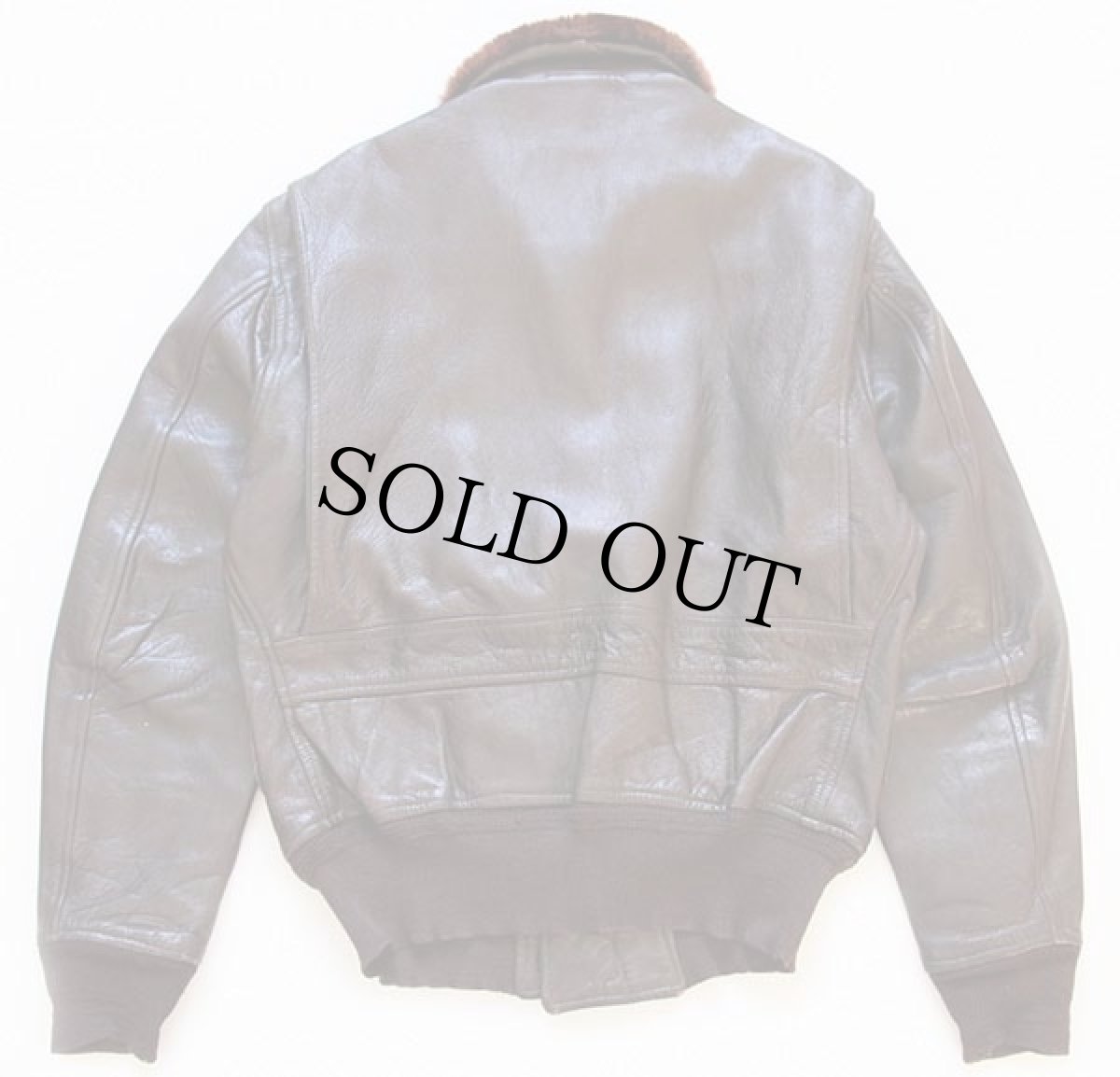 画像2: 60s 米軍 U.S.NAVY G-1 フライト レザージャケット 42 (2)