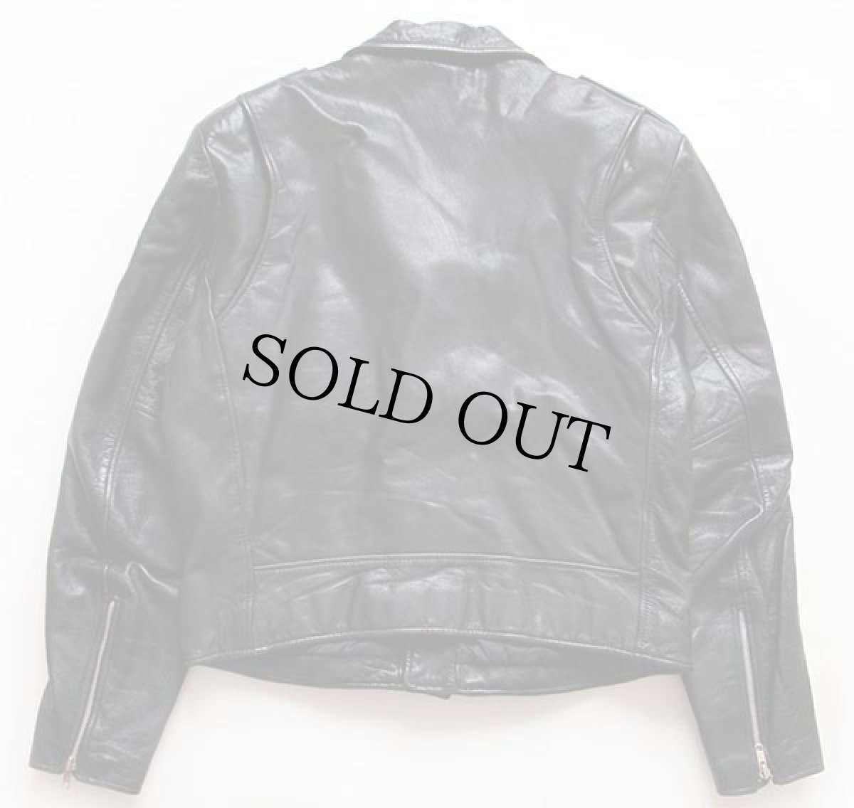 画像2: 80s Berman's キルティングライナー ダブルライダース レザージャケット 黒 40 (2)