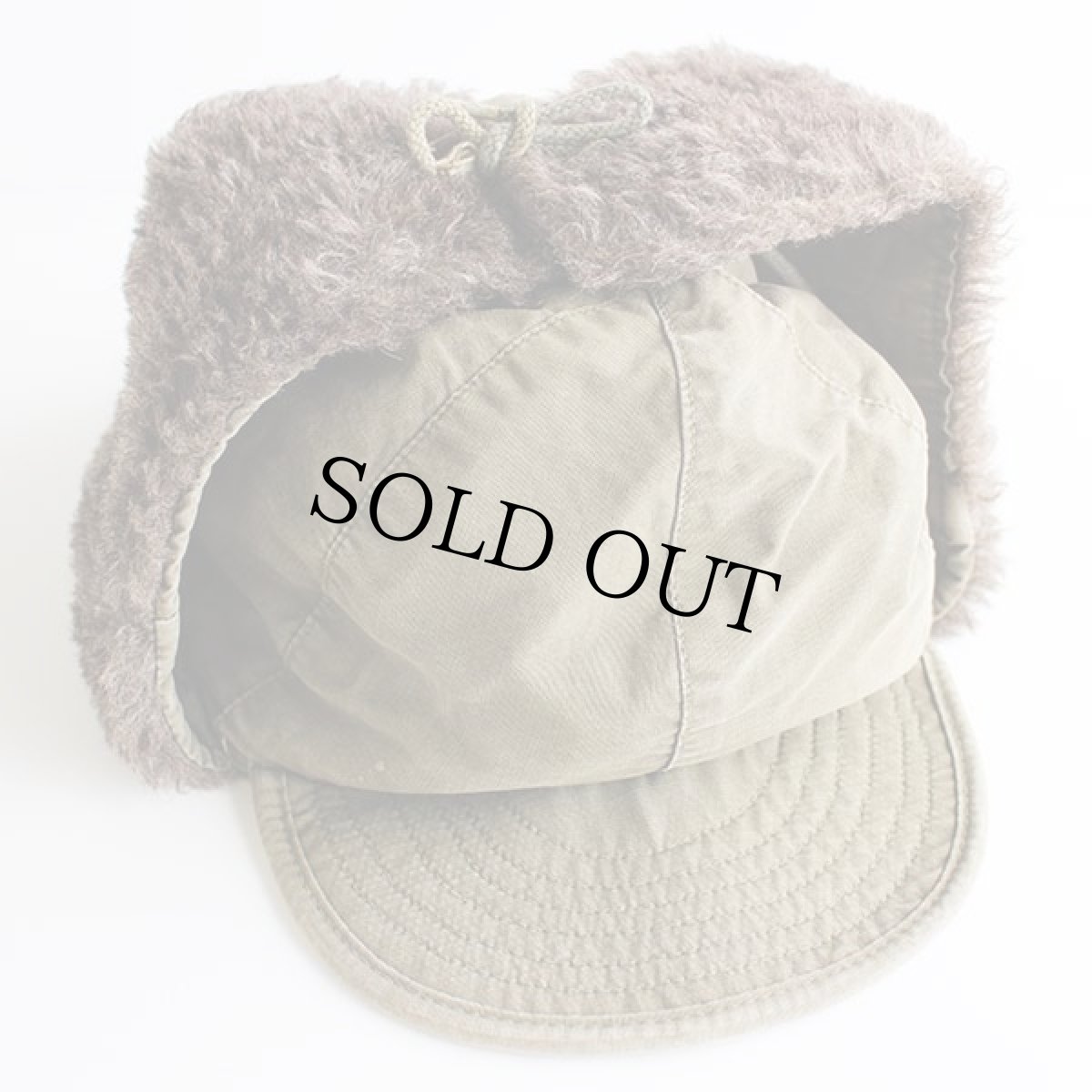 画像2: 50s 米軍 U.S.ARMY M-51 アルパカ パイルキャップ オリーブドラブ 7★M-Q1 (2)