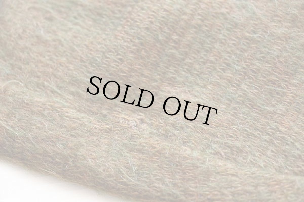 画像8: 60s GRANT-CREST W.T.GRANT モヘヤ ニット カーディガン 緑×茶 M (8)