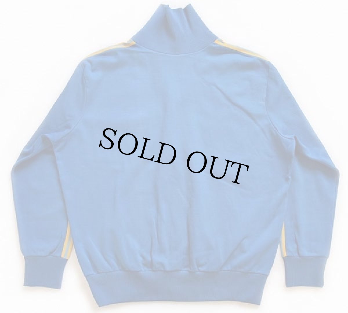 画像2: 80s adidasアディダス ハイネック トラックジャケット 青×黄色×水色 M★ジャージ (2)