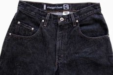 画像2: 90s USA製 Levi'sリーバイス silverTabシルバータブ straight+loose ブラック デニムパンツ w31 L32 (2)